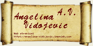 Angelina Vidojević vizit kartica